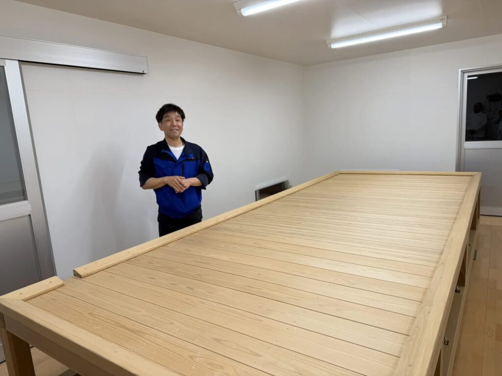 御湖鶴酒造場のクリーンルーム仕様の麹室