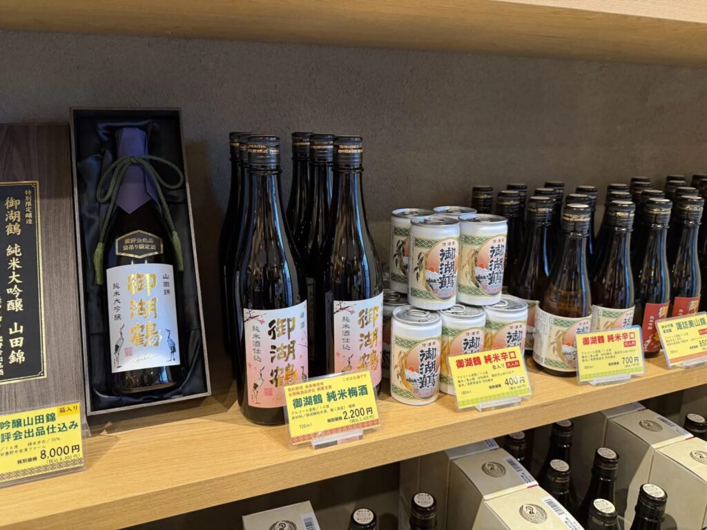 IWCチャンピオン・サケを受賞した御湖鶴の日本酒